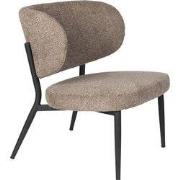 Fauteuil Bruin Stof - Zitdiepte 62cm - 72x62x76 cm - Sanne