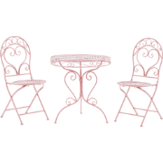 ALBINIA - Bistroset voor 2 - Roze - Metaal
