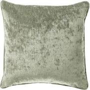 LEWY - sierkussen 45x45 cm - glansvelours - Green Milieu - groen