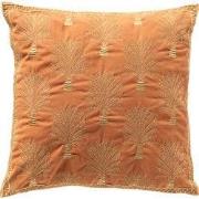 CYCAS - sierkussen 45x45 cm - boommotief - Carnelian - oranje