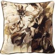 ELON - kussenhoes 45x45 cm - abstract bloemenmotief - Fir Green - groe...