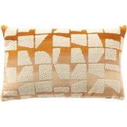 RIO - kussenhoes 30x50 cm - Golden Ochre - oranje, wit