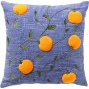 MANDARIN - sierkussen 45x45 cm - mandarijnen - Pale Iris - paars