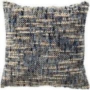 NORET - sierkussen 45x45 cm - chenille - Indian Teal - blauw