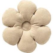 BLOOM - sierkussen 43x43x8 cm - bloem - Parchment - bruin