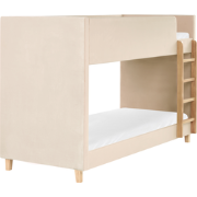 CHOCQUES - Stapelbed - Lichtbeige - 90 x 200 cm - Fluweel