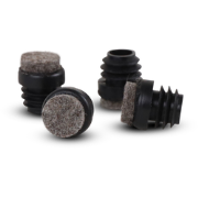 Jasmijn (bar)stoelpootdop met vilt - set van 4 (1 stoel)