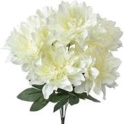 Clayre & Eef Kunstbloem 49 cm Wit Kunststof