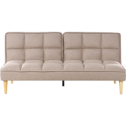 SILJAN  - Slaapbank 3-zits - Lichtbruin - Polyester