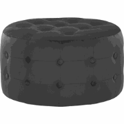 TAMPA - Poef - Zwart - Fluweel