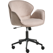 BELMAR - Bureaustoel - Taupe - Polyester