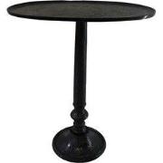 Ovale Wandtafel/Bijzettafel - Antiek Zwart