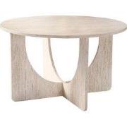 Ronde salontafel Ø70 cm in travertijndecor MARTA