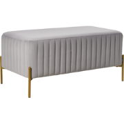 UTAH - Bankje - Grijs - Fluweel