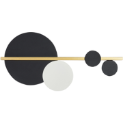 PARITA - Wandlamp - Zwart/Goud - Metaal