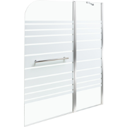 TUAPI - Douchescherm - Zilver - 100 x 140 cm - Veiligheidsglas