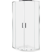 JUKATAN - Douchecabine - Zilver - 80 x 80 x 185 cm - Veiligheidsglas