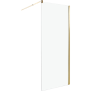 AHAUS - Douchescherm - Goud - 80 x 190 cm - Veiligheidsglas