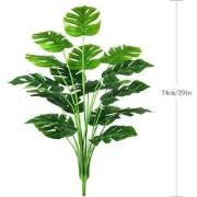 Monstera deliciosa 8kop h45 cm groen kunstbloem zijde nepbloem