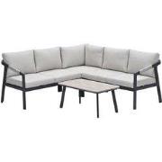 Garden Impressions Milou loungeset hoek 4-delig - donker grijs
