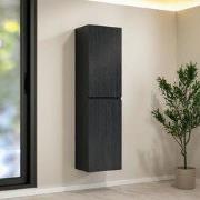 Kolomkast Ruvo - 150cm - Zwart Eiken