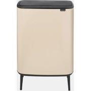 Bo Touch Bin Hi, met 1 binnenemmer, 60 liter - Soft Beige