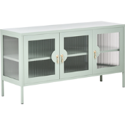 GLEORA - Dressoir met 3 deuren - Mintgroen - Staal