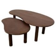 Brix - Salontafels - Brix Nubi Brown Set of 2 - Bruin