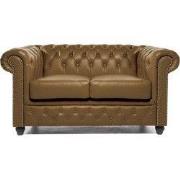 Chesterfield Eco Leather Line - Nutmeg 2-zits