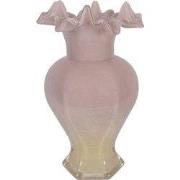 Clayre & Eef Vaas Ø 14x25 cm Roze Glas