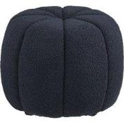 Poef Navy Stof - Ø48x38cm - Paisley