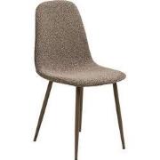 Eetkamerstoel Lichtbruin Stof - Stockholm - Set van 2