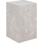 Bijzettafel Rond - Beige Marmerlook - Ø30x50cm - Prague