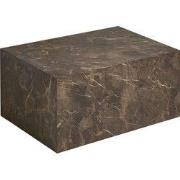 Salontafel Rechthoek - Bruin Marmerlook - 80x60x40cm - Prague