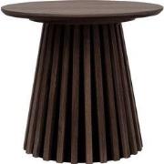 Bijzettafel Rond - Smoked Hout - Ø50x45cm - Osaka