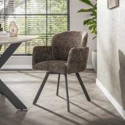 Set van 2 Moderne eetkamerstoelen Luma Hoven Rich Taupe