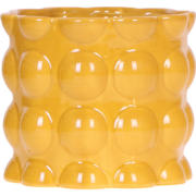 Kolibri Home | Cotton Shine sierpot - Yellow - Ø12cm