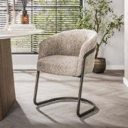 Set van 2 eetkamerstoelen Reno Hoven zand stof