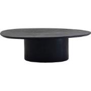 Salontafel Organisch - Zwart Hout - 80x55x38cm - Nara