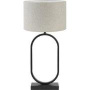 Tafellamp Jamiri/Livigno - Zwart/Naturel - Ø30x67cm