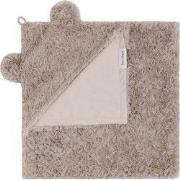 Baby's Only Wikkeldeken Snow - met oortjes - Taupe - 75x75 cm