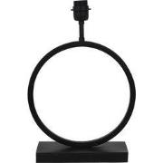 Tafellamp Liva/Velours - Zwart/Blauw - Ø35x69cm