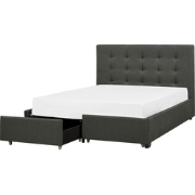 ROCHELLE  - Bed opbergruimte - Donkergrijs - 140x200 cm - Polyester