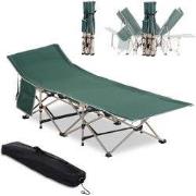 4goodz Veldbed Opvouwbaar Campingbed met Opbergtas -190x68 cm - Groen