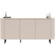 Dressoir met 3 deuren afgeronde randen cashmere L 180,2 cm - BORA
