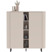 Opbergkast 2 deuren 4 vakken cashmere L150 cm - BORA