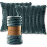 VOORDEELSET - 3-delig - Mart & Marthy - 2 sierkussens 45x45 cm - 1 pla...