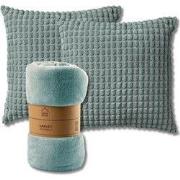 VOORDEELSET - 3-delig - Rome & Harvey - 2 sierkussens 45x45 cm - 1 pla...