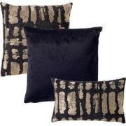 KUSSENSET | 3-delig | Celeste Curated | zwart | Hoii | inclusief veren...