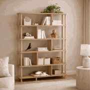 Boekenkast Meta Atlantisch Dennenhout Melamine 120x168,5x28 cm